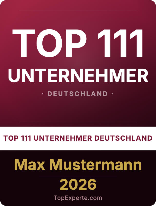 Award Top 111 Unternehmer 2026