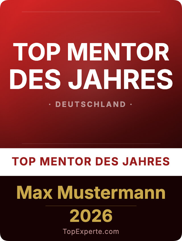 Award Top Mentor des Jahres 2026