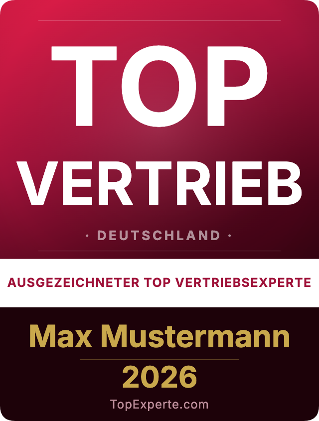 Award Top Vertriebsexperte 2026