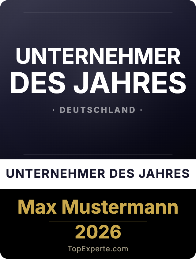 Award Unternehmer des Jahres 2026