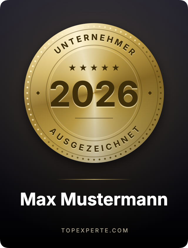 Award Unternehmer 2026 (Siegel-Design) 2026
