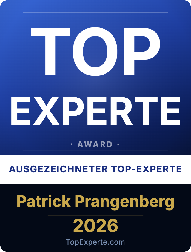TopExperte Award – Patrick Prangenberg